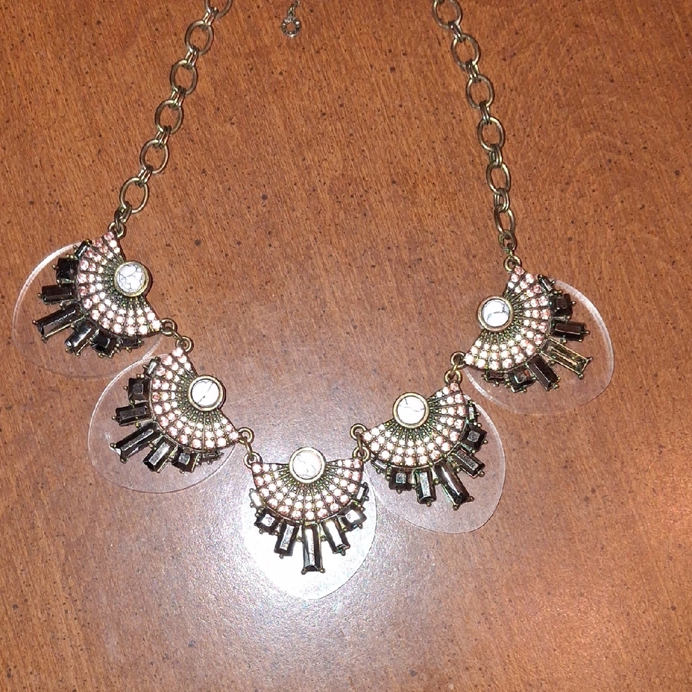 BaubleBar Pink and Black Necklace with Elegant Craftsmanship